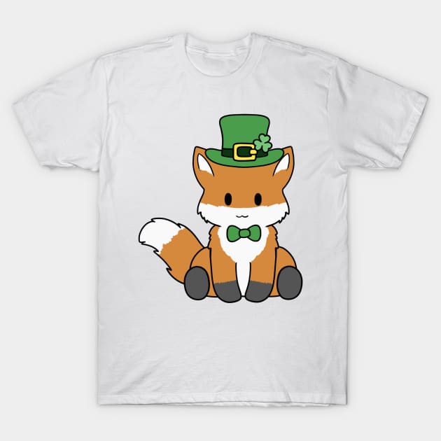 St Patrick Day Fox T-Shirt by BiscuitSnack